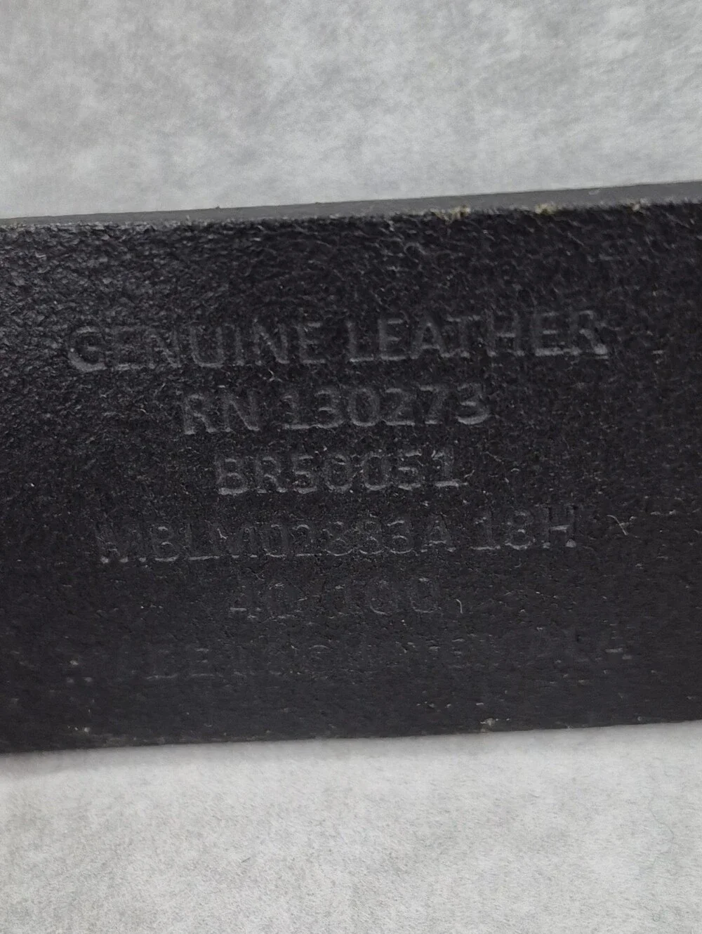 Wrangler belt men's 40 black leather brushed silver buckle casual gorpcore